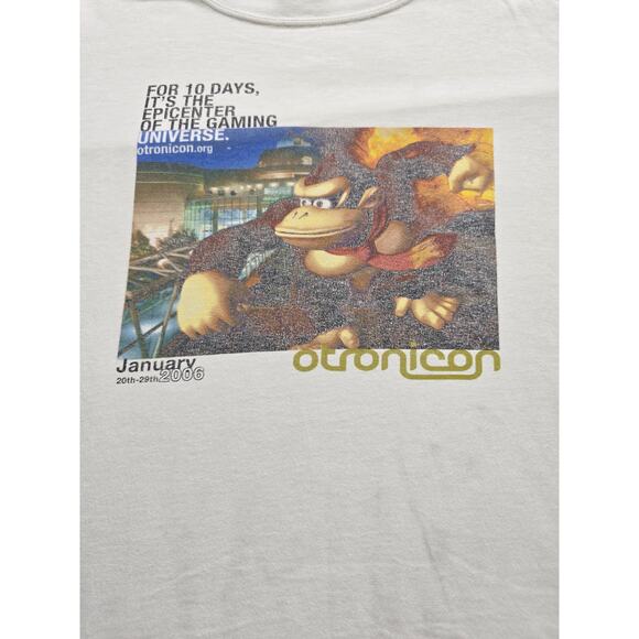 Vintage 2006 Otronicon Nintendo Donkey Kong Promo Shirt Men's Size Large Y2K - Picture 6 of 8